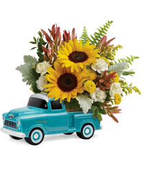 Chevy Pickup Bouquet from Swindler and Sons Florists in Wilmington, OH